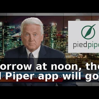 Tomorrow at noon, the Pied Piper app will go live