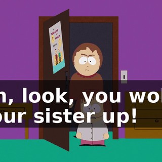 Oh, look, you woke your sister up!
