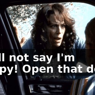 I will not say I'm poopy! Open that door!