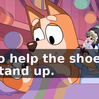 to help the shoes stand up.
