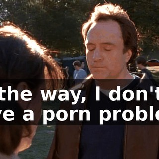 By the way, I don't have a porn problem!