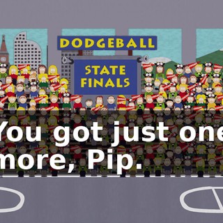 You got just one more, Pip.