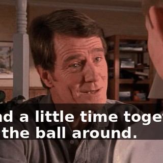 spend a little time together, kick the ball around.