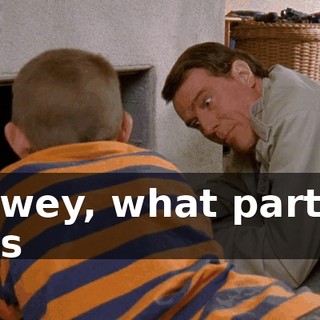 Dewey, what part of this