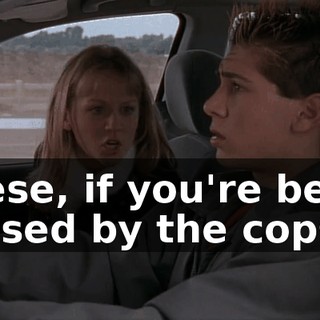 Reese, if you're being chased by the cops