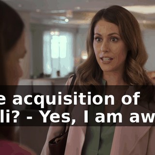 - the acquisition of Hooli? - Yes, I am aware.