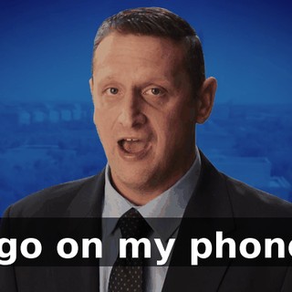 I go on my phone.