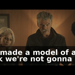 You made a model of a bank we're not gonna rob?