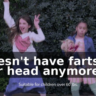 doesn't have farts in her head anymore.