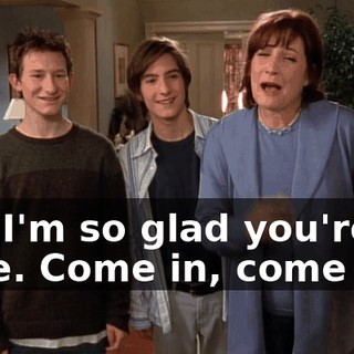 Oh, I'm so glad you're all here. Come in, come in.