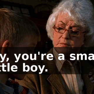 My, you're a smart little boy.