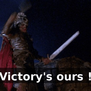 Victory's ours !
