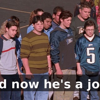 And now he's a jock.