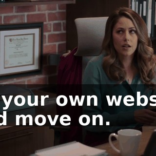 on your own website and move on.
