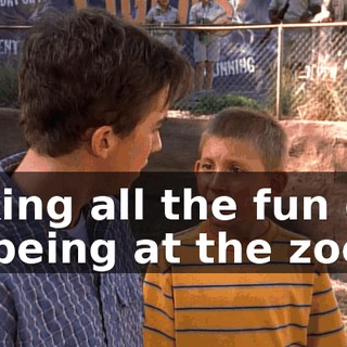 taking all the fun out of being at the zoo!
