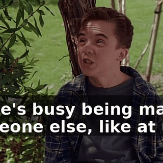 if she's busy being mad at someone else, like at us.