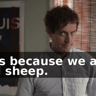 It's because we are all sheep.