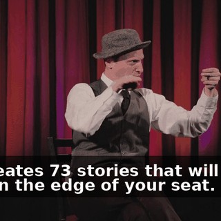 he creates 73 stories that will leave you on the edge of your seat.