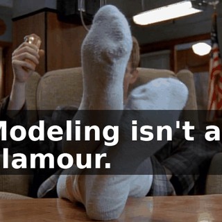 Modeling isn't all glamour.