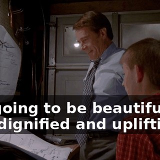 It's going to be beautiful and dignified and uplifting...