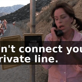I can't connect you to a private line.