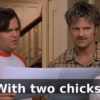 With two chicks.