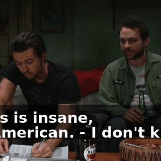 - This is insane, un-American. - I don't know.