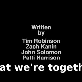♪ That we're together ♪