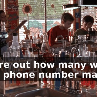 Figure out how many words your phone number makes?