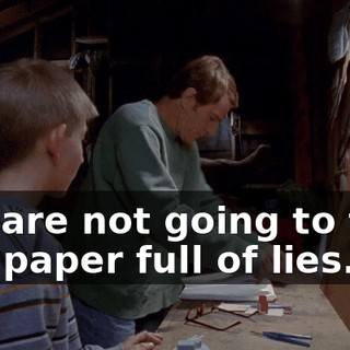 You are not going to turn in a paper full of lies.