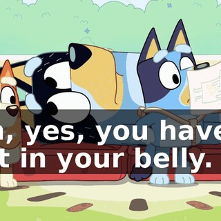 Oh, yes, you have a cat in your belly.