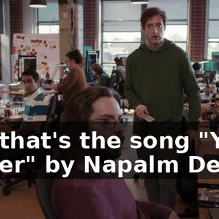 Uh, that's the song "You Suffer" by Napalm Death.