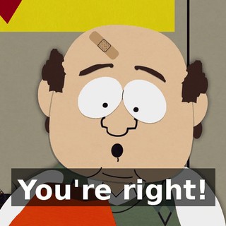 You're right!