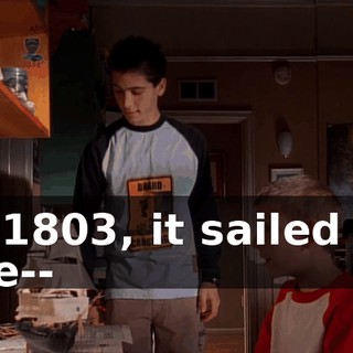 In 1803, it sailed all the--
