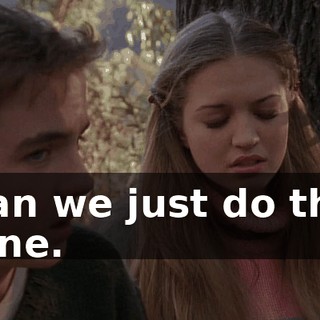 - Can we just do this? - Fine.