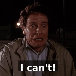 I can't!