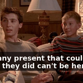 and any present that could top what they did can't be here...