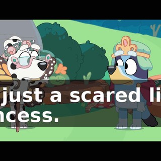 I'm just a scared little princess.