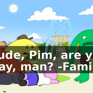 -Dude, Pim, are you okay, man? -Family?