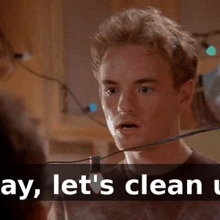 Okay, let's clean up.