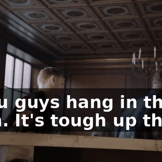 - You guys hang in there, man. It's tough up there.