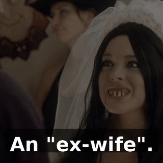 An "ex-wife".
