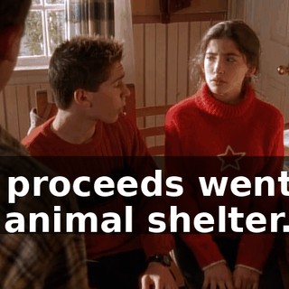 All proceeds went to an animal shelter.