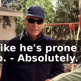 - like he's prone to do. - Absolutely.
