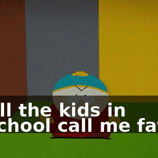 All the kids in school call me fat.