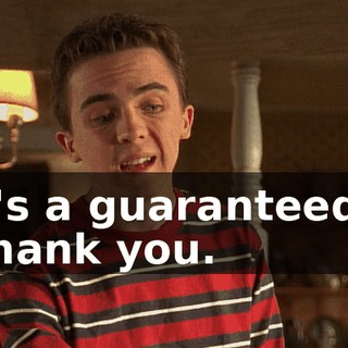 - It's a guaranteed A. - Thank you.