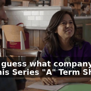 Hey, guess what company just got his Series "A" Term Sheet