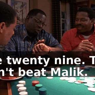 One twenty nine. That didn't beat Malik.
