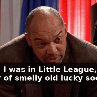 When I was in Little League, I had a pair of smelly old lucky socks