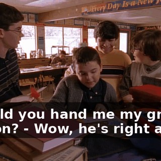 - Could you hand me my green crayon? - Wow, he's right again.